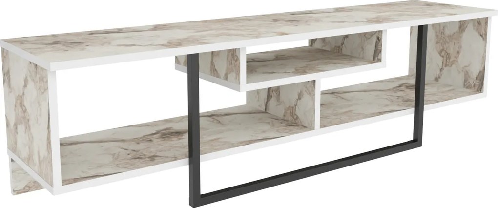 Móvel TV Asal – Preto/Branco – 150x35,2x40 cm