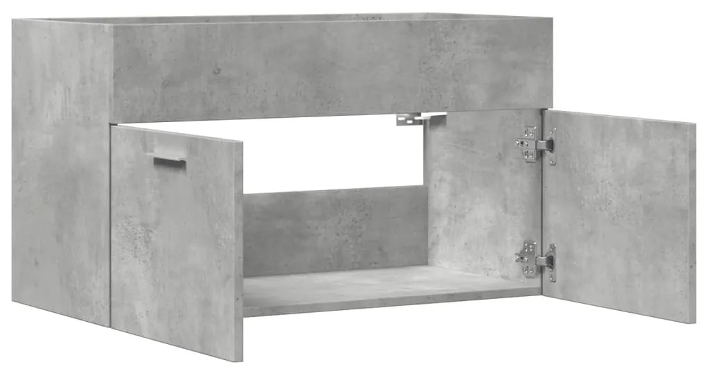Móvel p/ lavatório 90x38,5x46 cm deriv. madeira cinza cimento