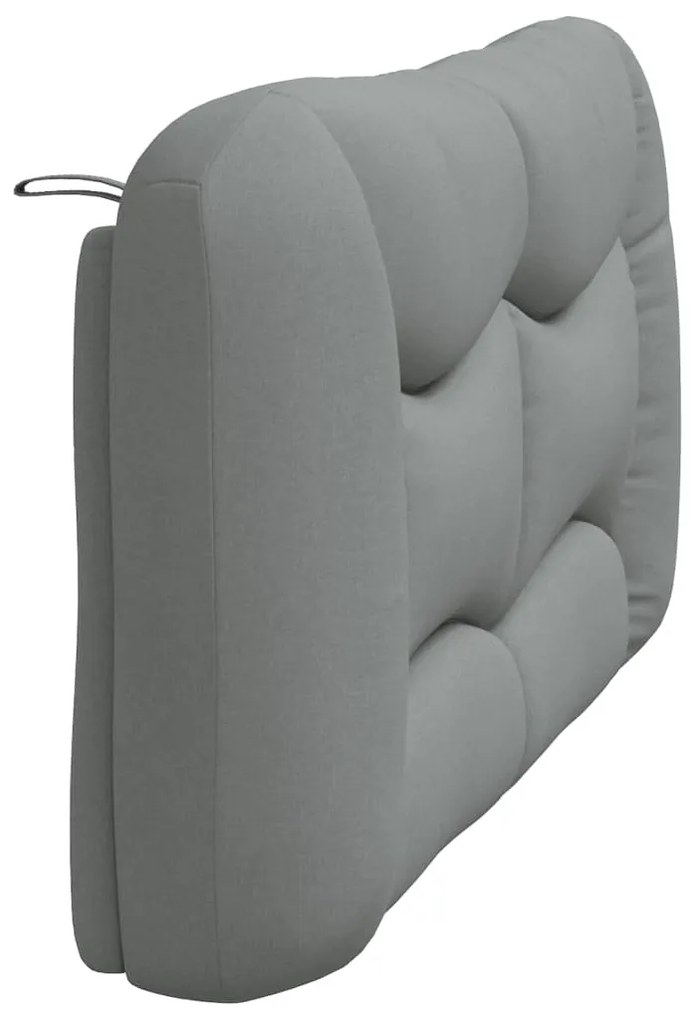 Almofadão de cabeceira 160 cm tecido cinzento-claro