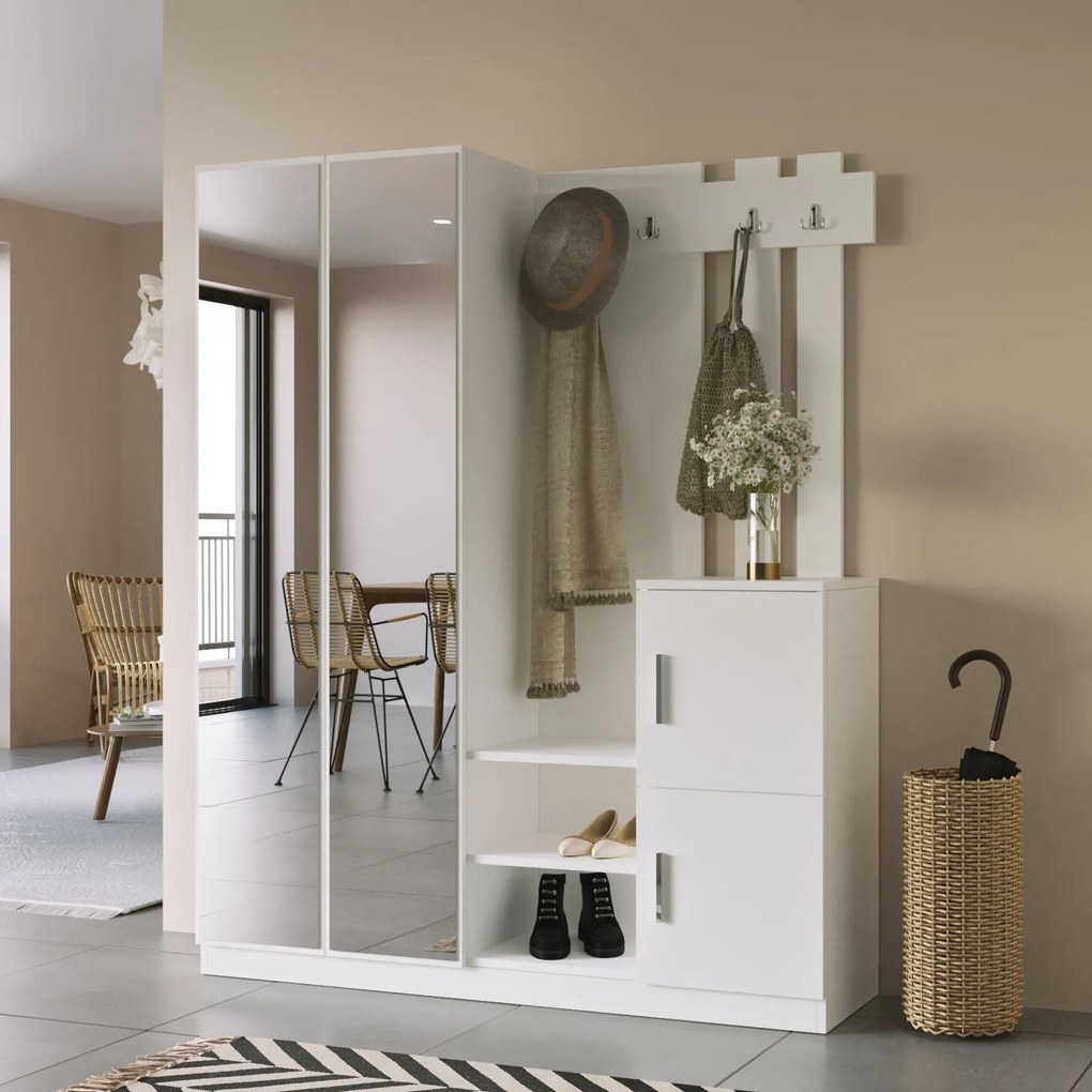 Cabide de Entrada DD8 – Branco – 147,2x179,7x37,5 cm