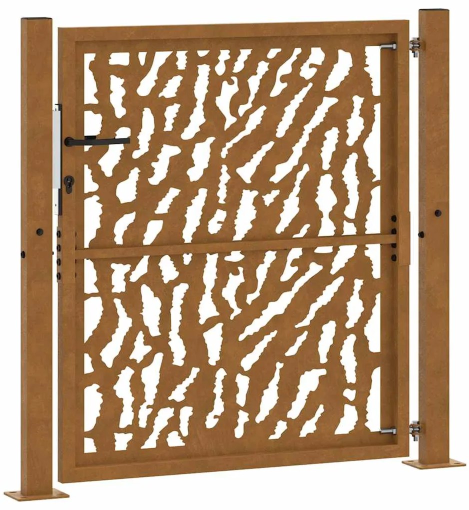 Portão de jardim 105x105 cm projeto de traço de aço resistente