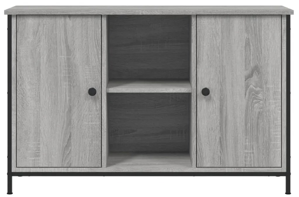 Móvel de TV 100x35x65 cm derivados de madeira cinzento sonoma