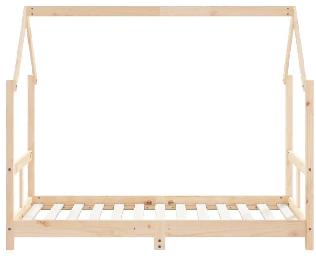 Estrutura de cama infantil 80x160 cm pinho maciço