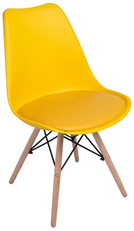 Pack 4 Cadeiras Tilsen - Amarelo