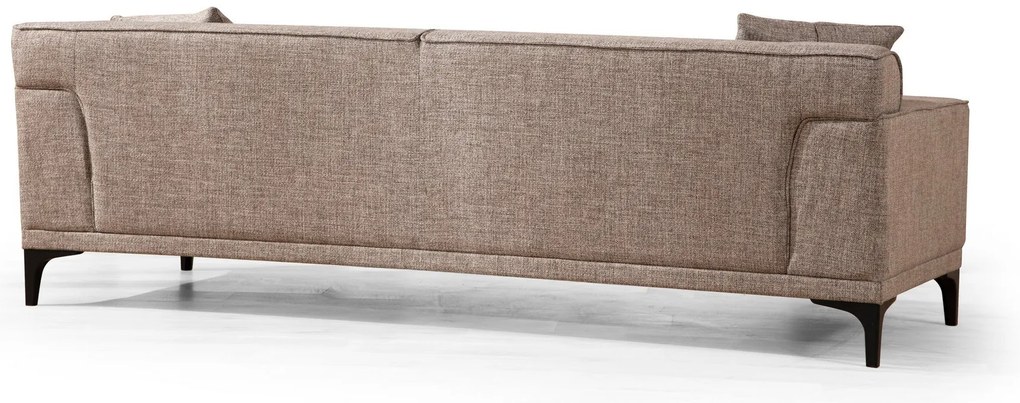 Sofá de 3 Lugares Petra – Cor Fawn – 215 x 87 x 86 cm