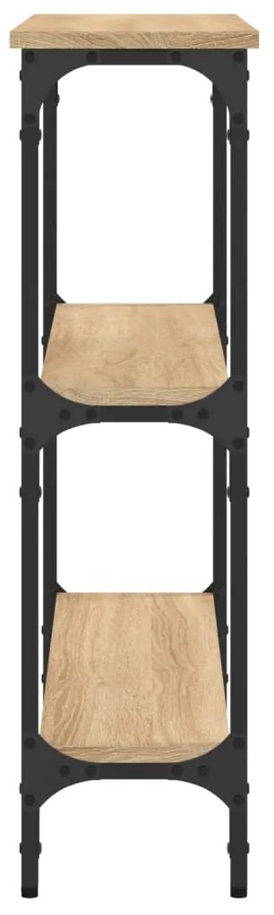 Mesa consola 75x22,5x75 cm derivados de madeira carvalho sonoma