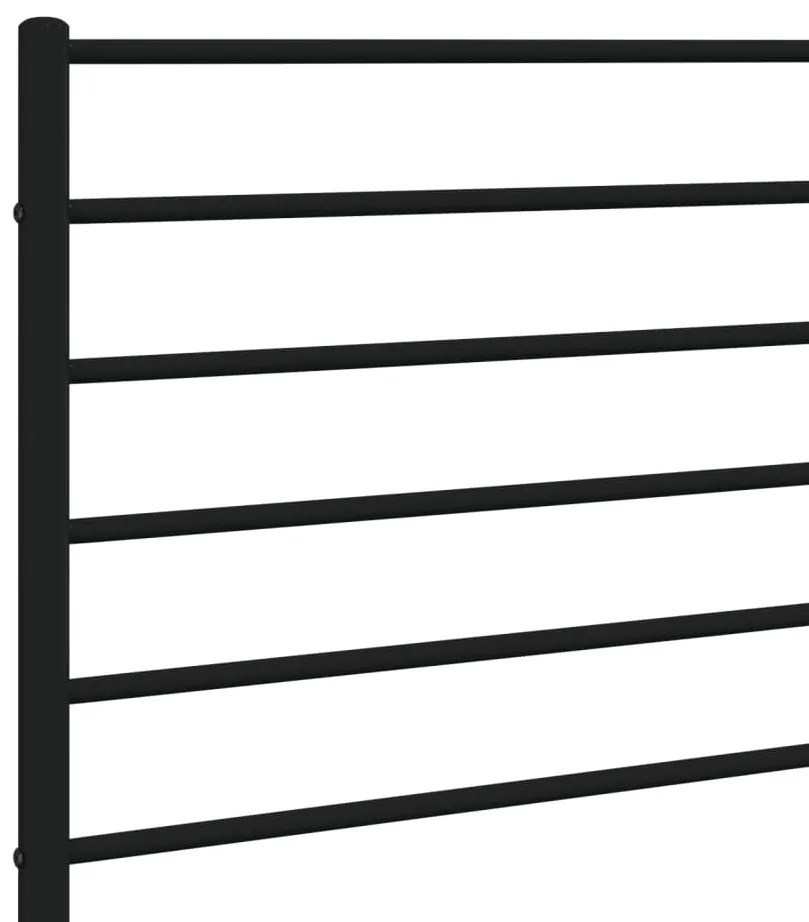Cabeceira de cama 140 cm metal preto