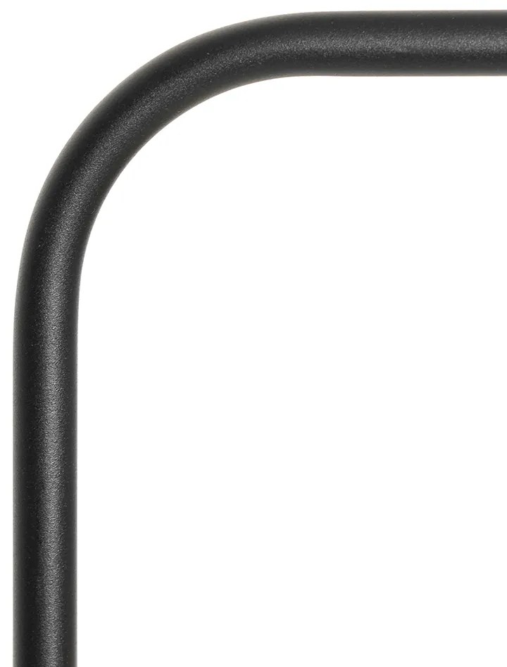 LED Candeeiro de pé inteligente preto com dourado incl. Wifi A60 - Lofty Moderno