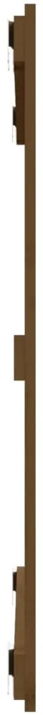 Cabeceira de parede 95,5x3x90 cm pinho maciço castanho-mel