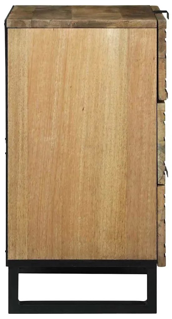 Armário de cabeceira - 50x33x60 cm em madeira de mangueira.