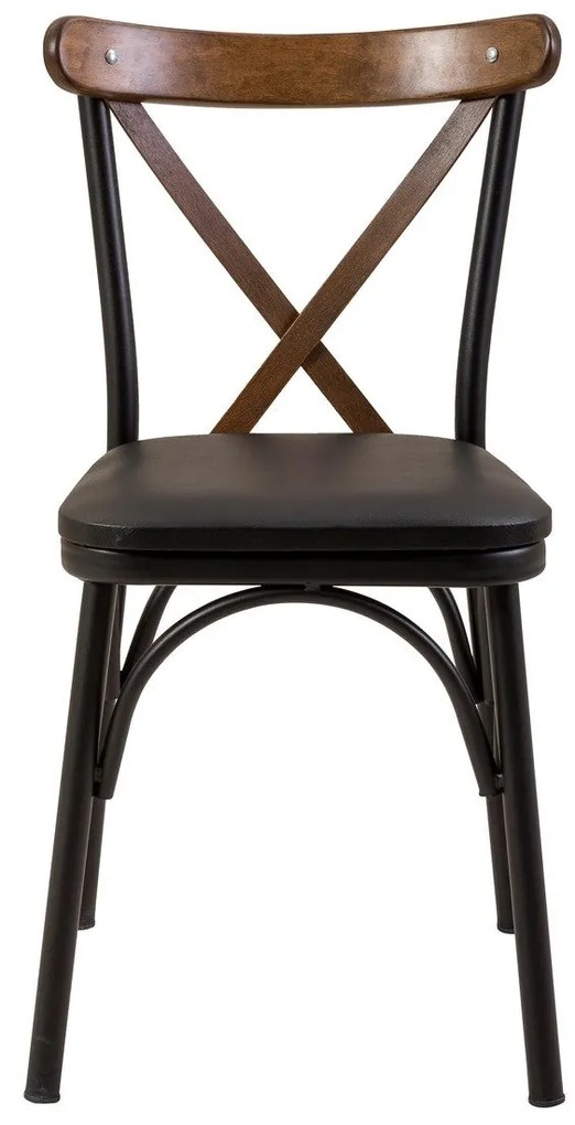 Conjunto de Mesa de Jantar Extensível Oliver – Preto e Nogueira – Mesa