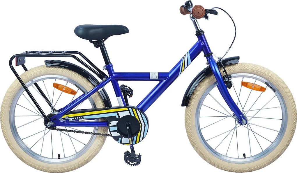 vidaXL Bicicleta Infantil 24 Polegadas para 8-12 anos Azul Escuro