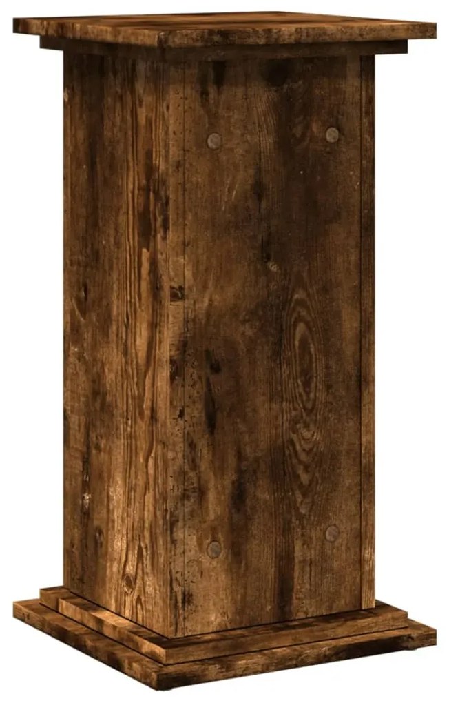 Suporte expositor c/ arrumação deriv. madeira carvalho fumado