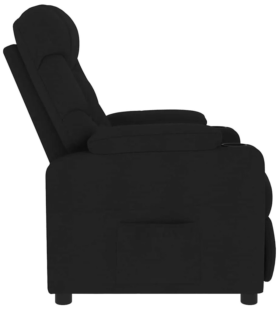 Poltrona de massagens tecido preto