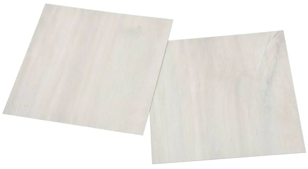 Tábuas de soalho autoadesivas 55 pcs 5,11 m² PVC creme