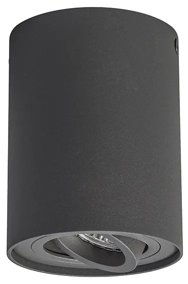 Conjunto de 6 focos cinzento escuro rotativos e inclináveis - Rondoo Up