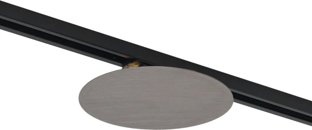 Candeeiro de teto moderno cor de bronze para sistema de calhas de iluminação monofásico com 2 luzes - Iconic Pulley