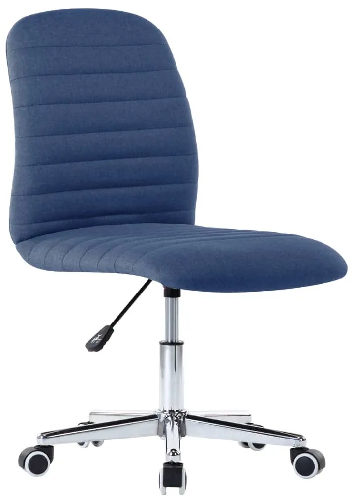 Cadeiras de jantar 2 pcs tecido azul