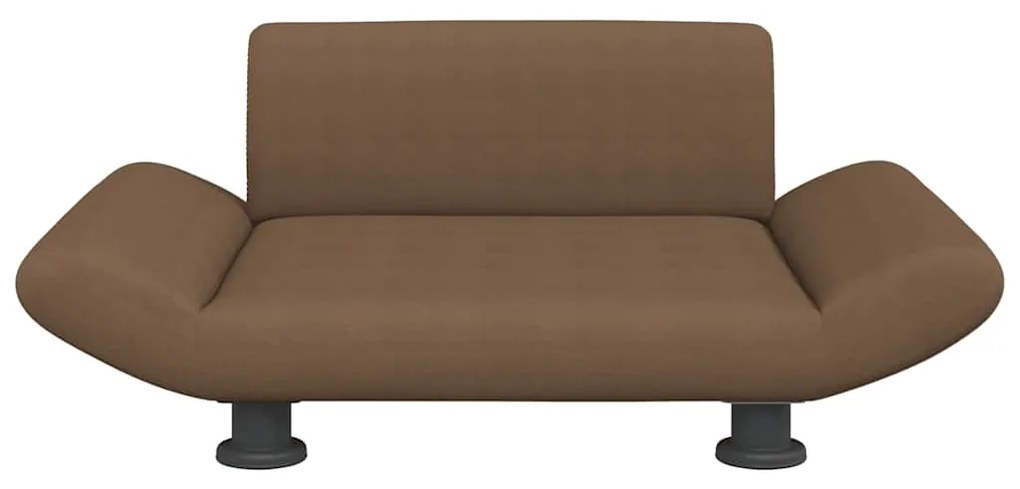 Cama para cães 70x45x28 cm tecido castanho
