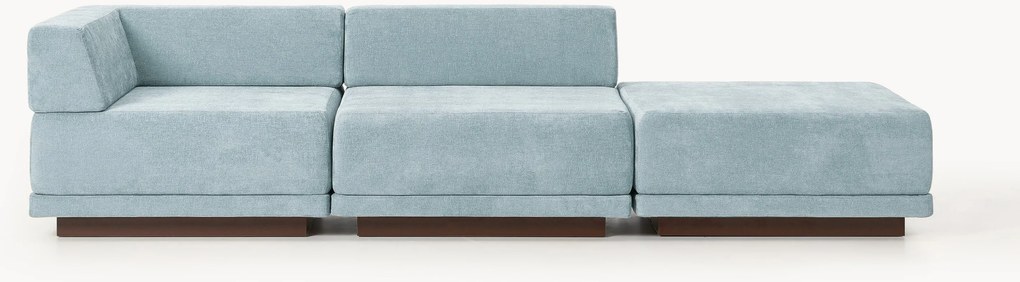 Sofá modular com pufe Colin (4 lugares)