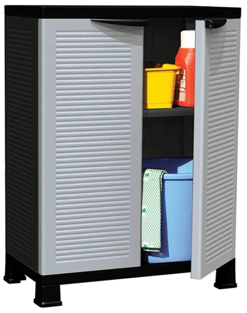 337900 vidaXL Armário de plástico 68x39x92 cm