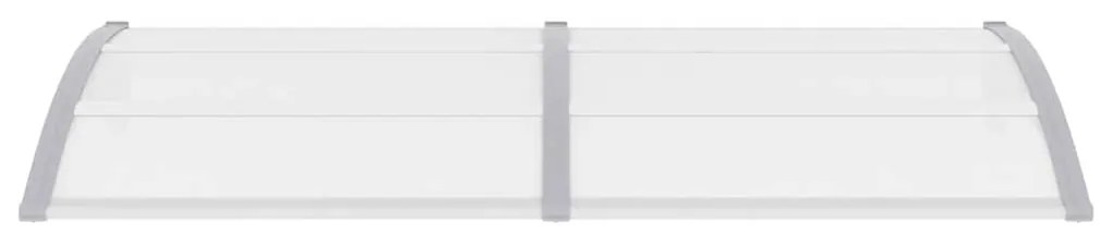 Toldo para porta 200x75 cm PC cinzento e transparente