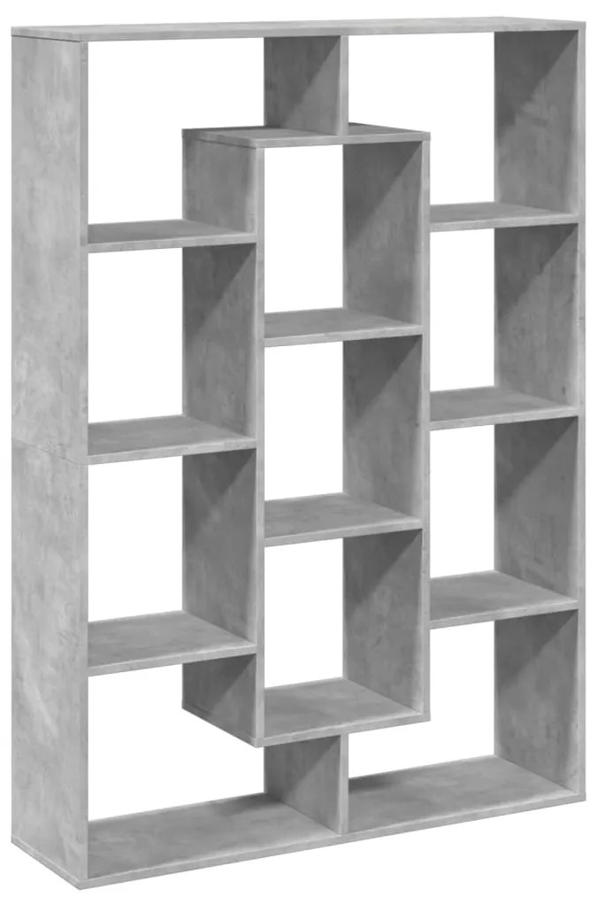 Estante 102x29x143 cm contraplacado cinzento-cimento
