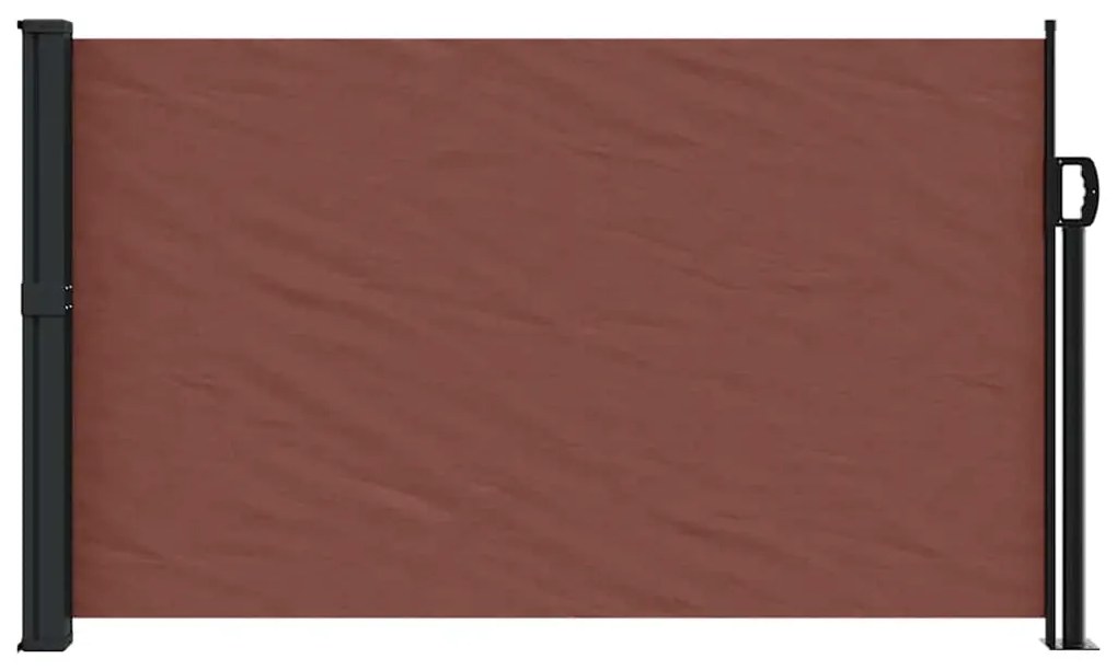 Toldo lateral retrátil 120x600 cm castanho