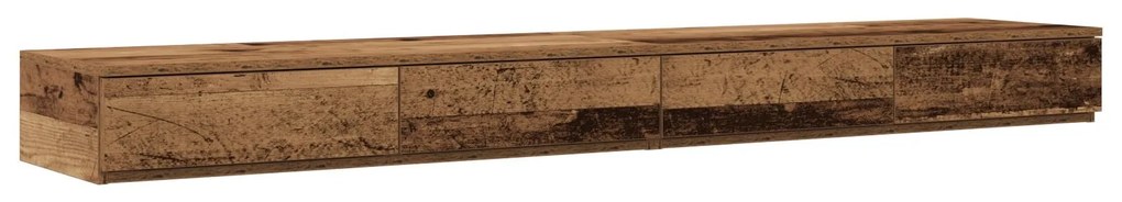 Gavetas de Cama vidaXL em Madeira Velha 180x36,5x16,5 cm em Madeira de