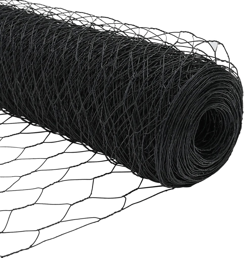 Conjunto de Cercas Conjunto de 2 Cinza Metal 25 x 1,2 m Durável