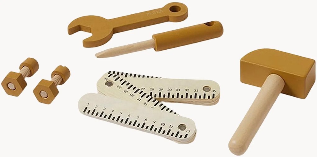 Conjunto de brincar em madeira Tools, conjunto de 6