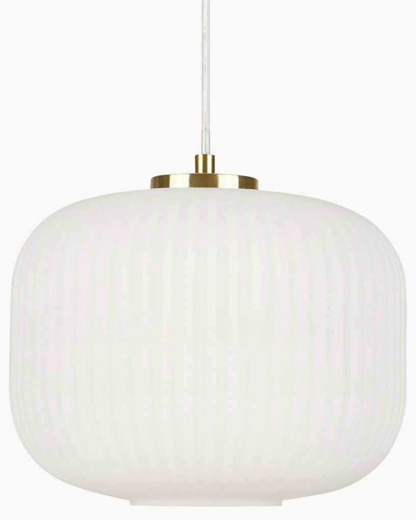 Candeeiro de teto pequeno com abajur de vidro Sober