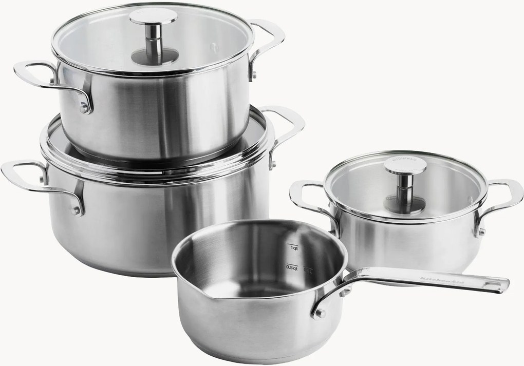 Conjunto de panelas KitchenAid, conjunto de 7