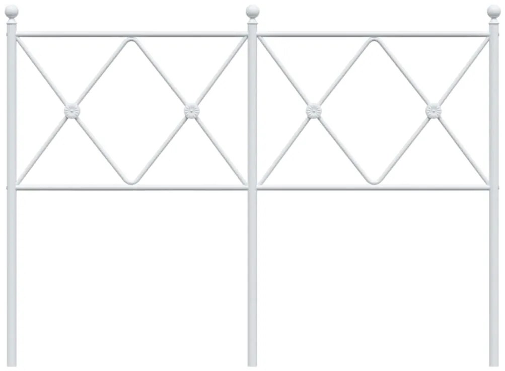 Cabeceira de cama 120 cm metal branco