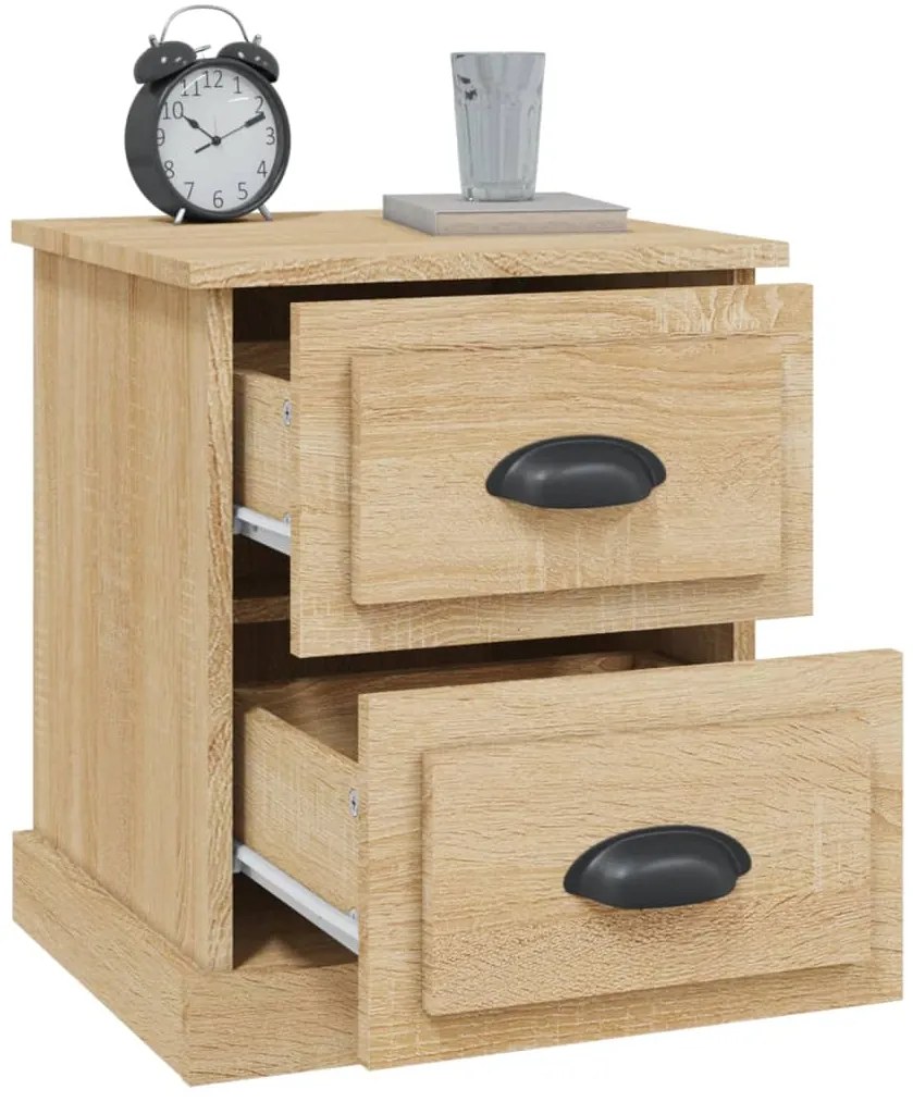 Mesa cabeceira 39x39x47,5 cm derivados madeira carvalho sonoma