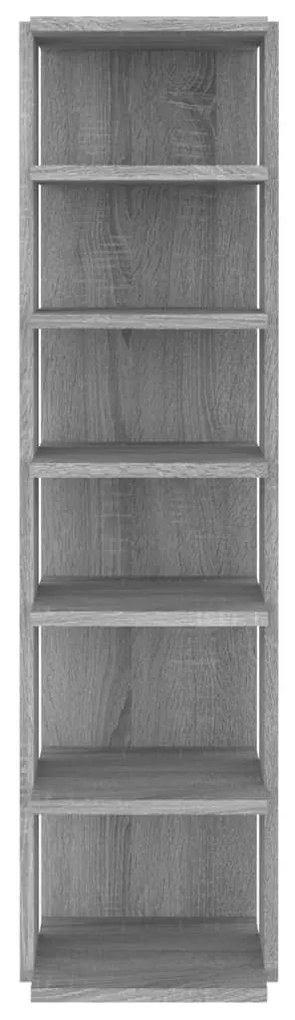 Sapateiras 2pcs 27,5x27x102cm derivados madeira cinzento sonoma