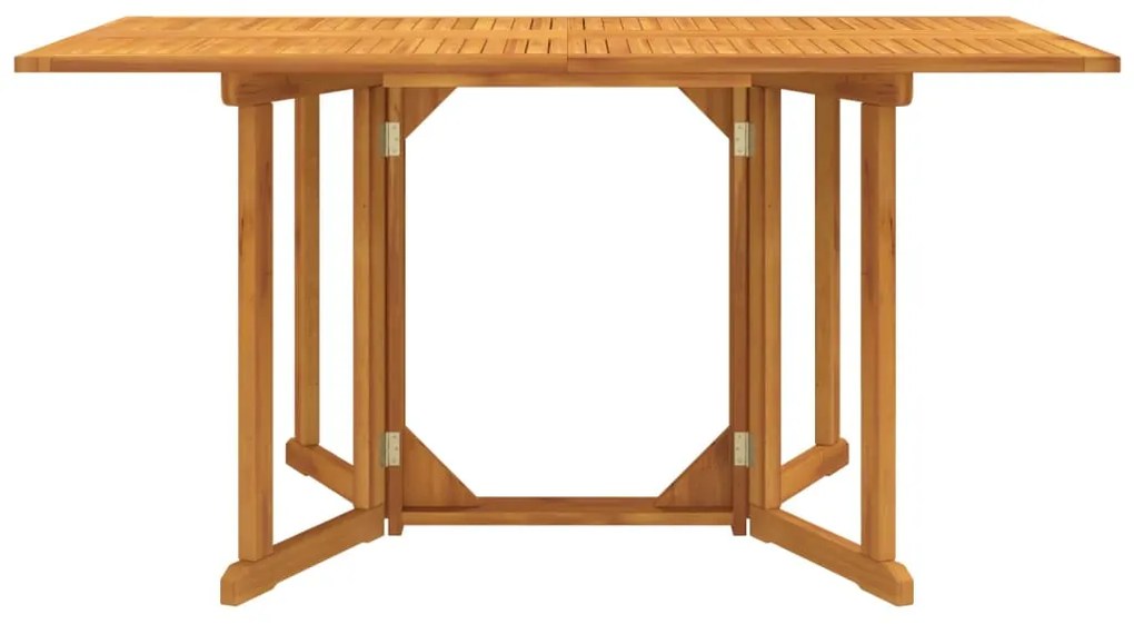 Mesa de jardim com tampo rebatível 150x90x75cm teca maciça