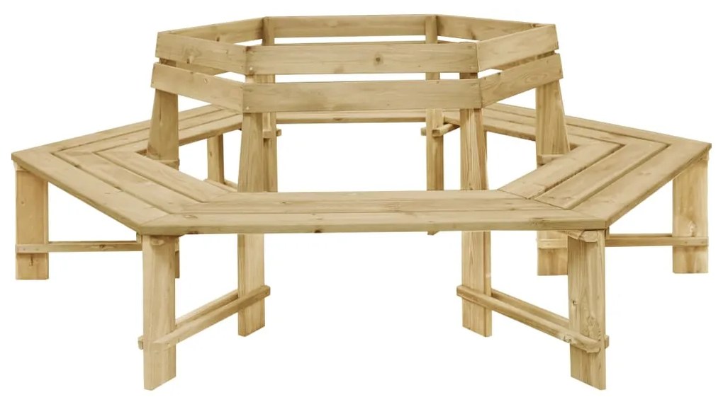 vidaXL Banco de jardim 240 cm pinho impregnado
