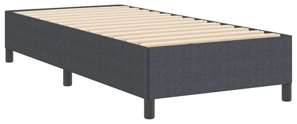 Cama vidaXL Cinza Escuro 90x200 cm em Tecido Cotele