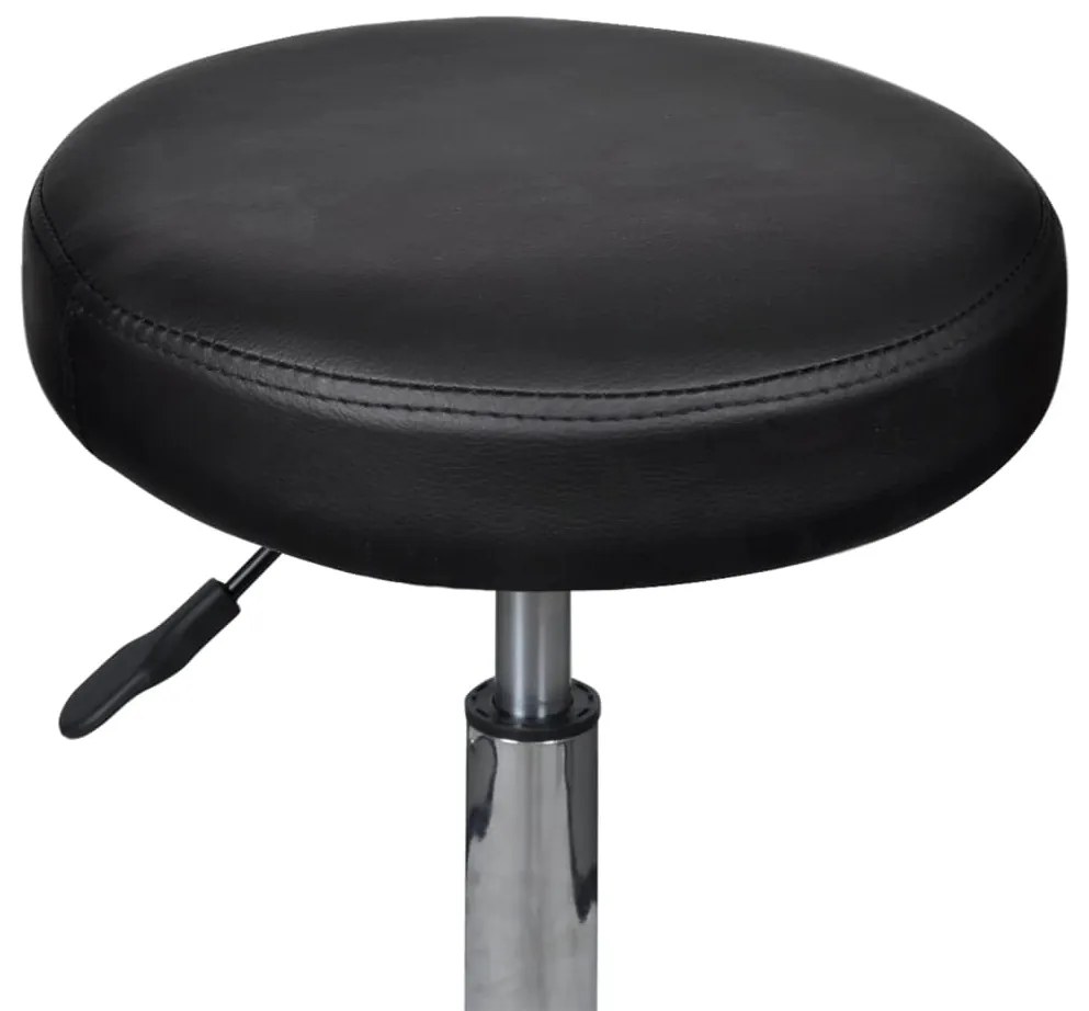 Bancos de escritório 2 pcs 35,5x84 cm couro artificial preto