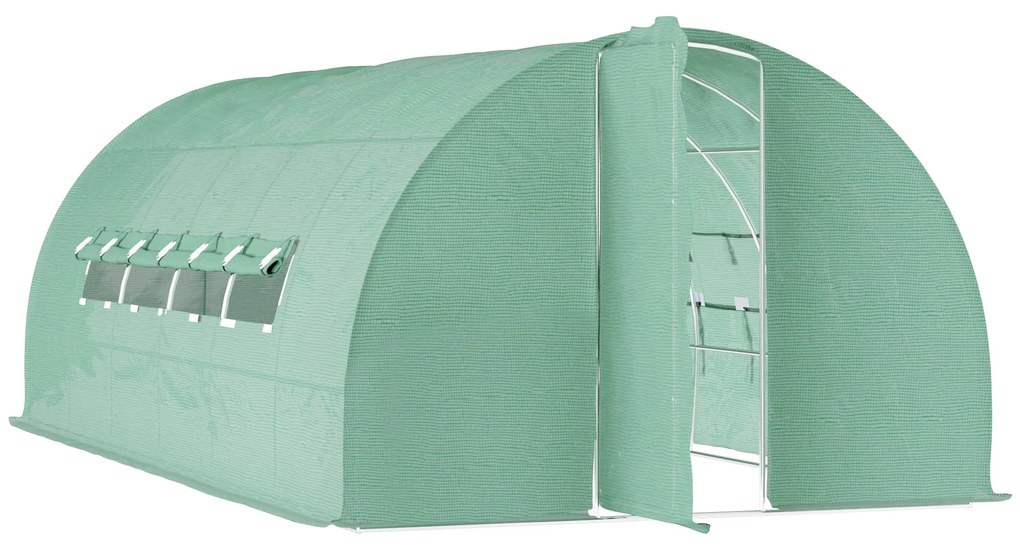 ® Estufa de Jardim e Quintal com 6 janelas para Cultivar Plantas e Ver