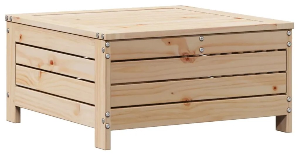 6 pcs conjunto lounge de jardim c/ almofadões pinho maciço