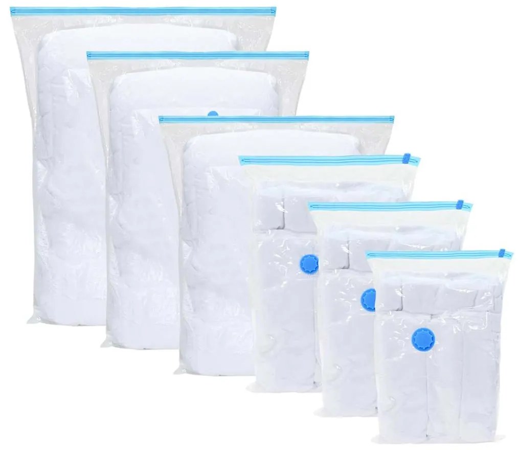 vidaXL Sacos de vácuo para arrumação 5 pcs 70 x 50 cm
