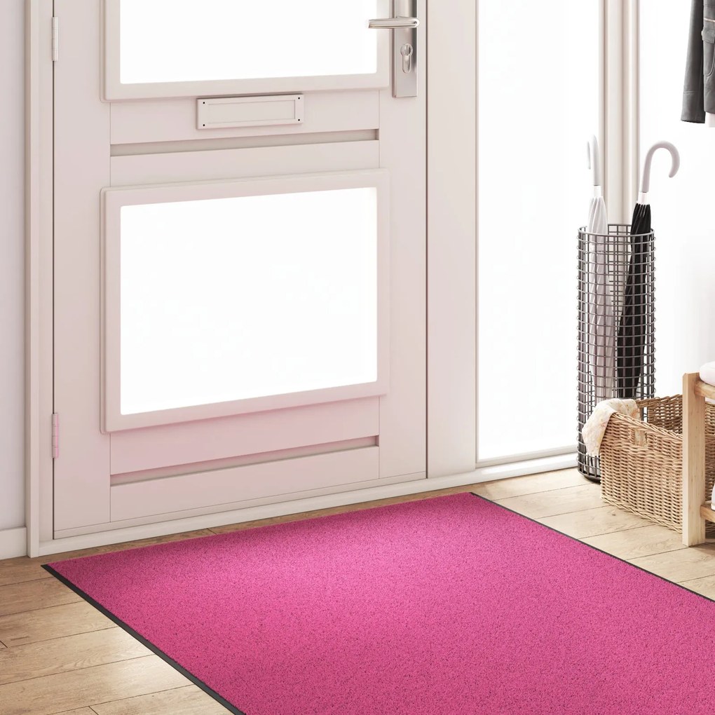Capacho Lavável Rosa 120x350 cm
