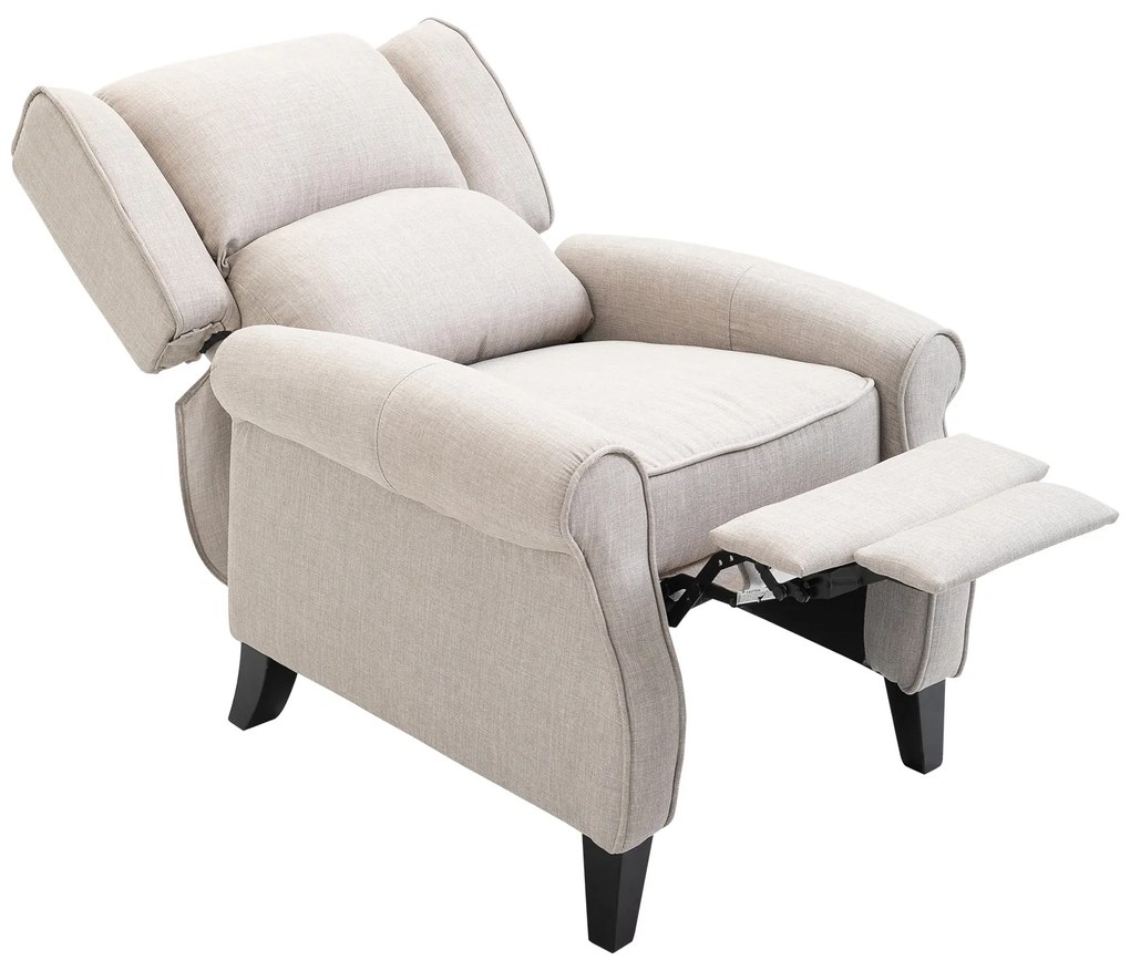 Poltrona Relax com cadeira reclinável manual de até 160 ° 81x84x105cm