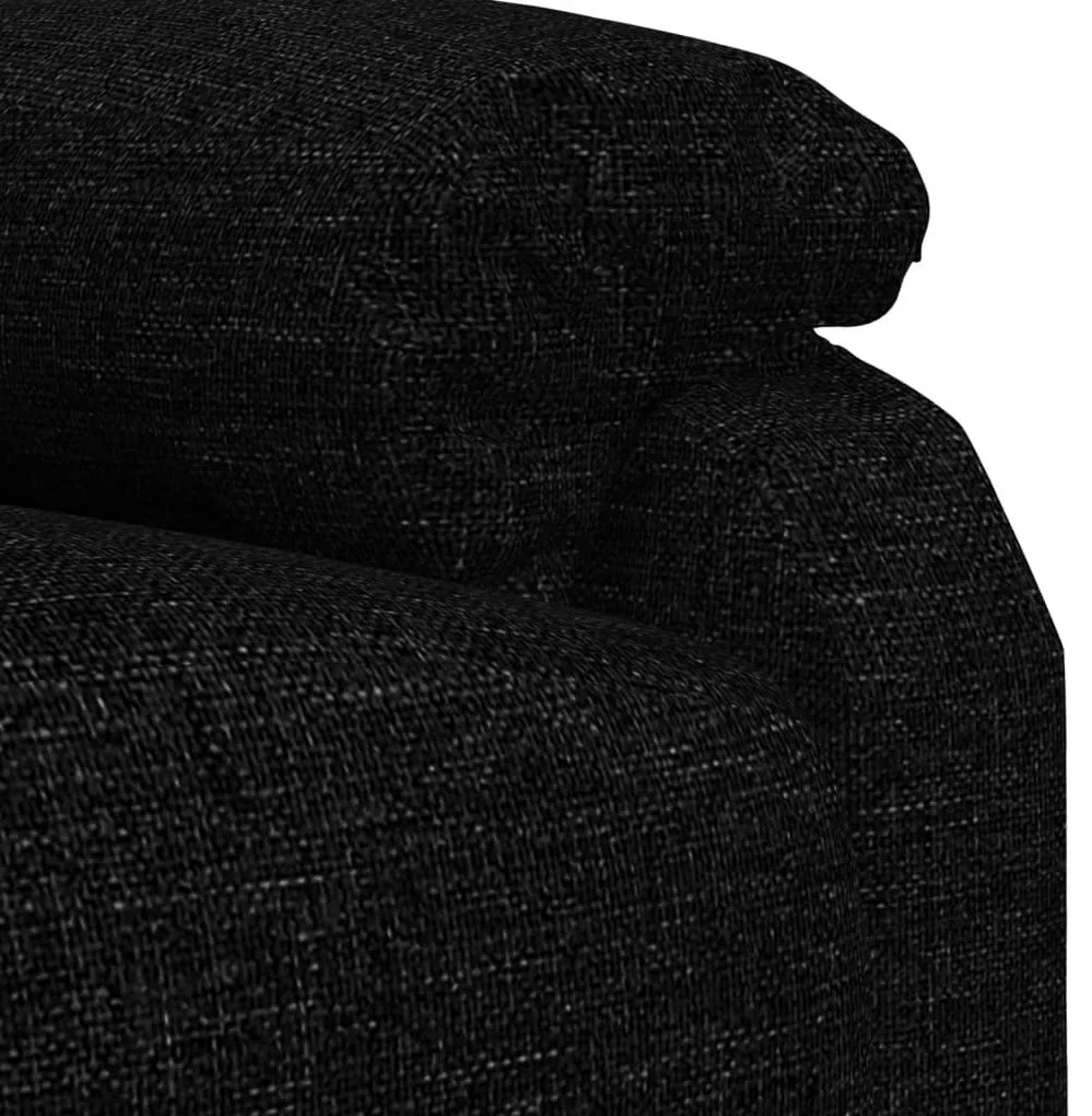 Poltrona reclinável tecido preto
