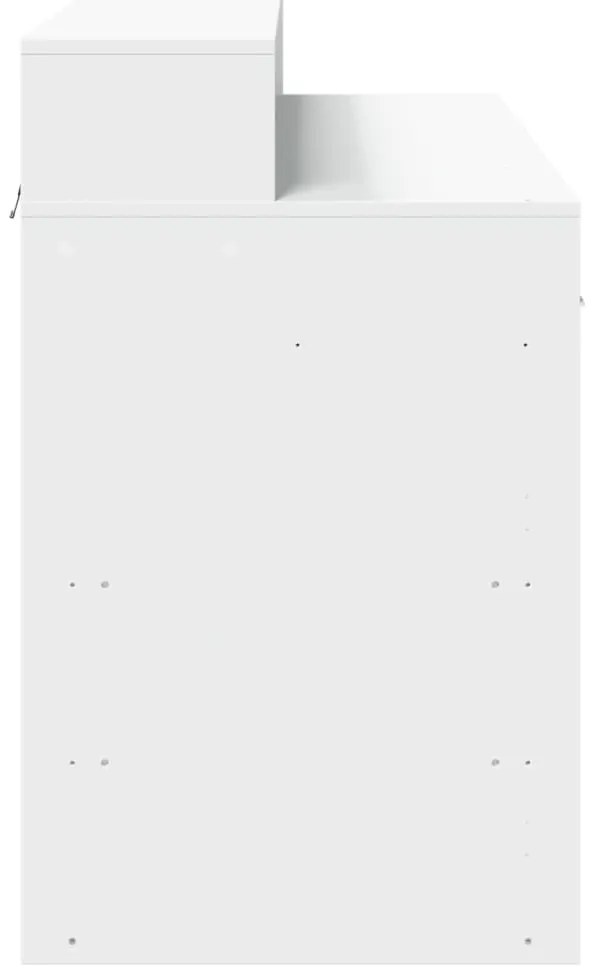 Secretária c/ luzes LED 120x55x91cm derivados de madeira branco