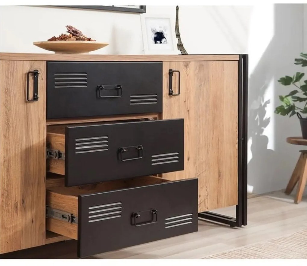 Conjunto de Mobiliário de Sala Cosmo – Pinho Atlântico – Consola: 160x