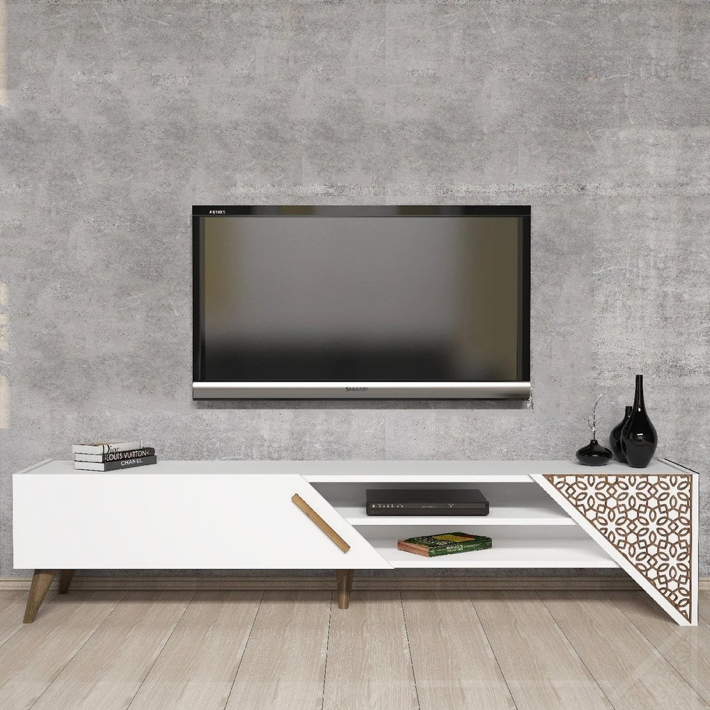 Unidade TV Beril – Branco – 180x37x40 cm
