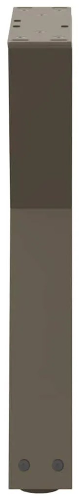 Pés para mesa de centro 2 peças aço natural 38x(42-43,3) cm aço